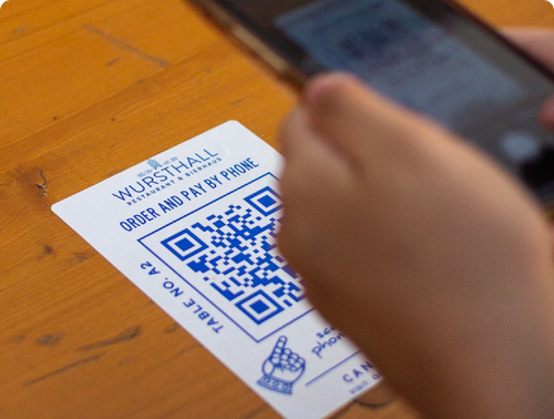 Make sure to place QR codes that lead to your menu all over the venue.